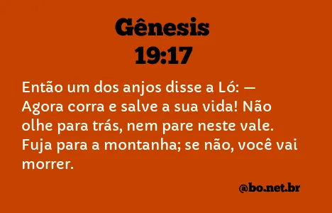 Gênesis 19:17 NTLH