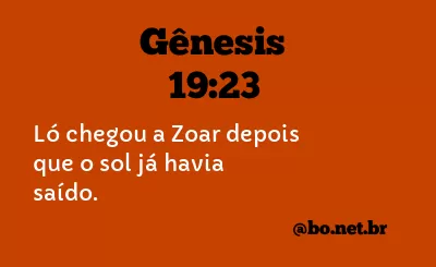 Gênesis 19:23 NTLH