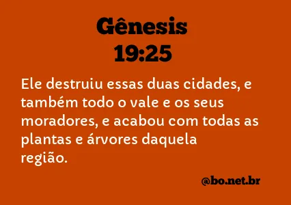 Gênesis 19:25 NTLH