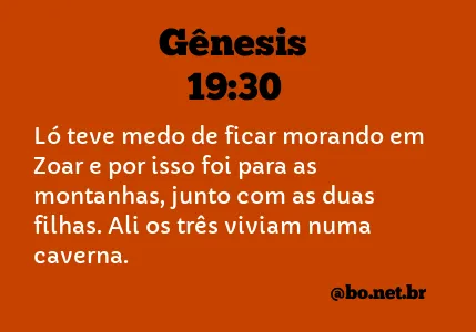 Gênesis 19:30 NTLH