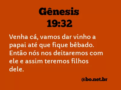 Gênesis 19:32 NTLH