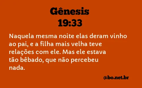 Gênesis 19:33 NTLH