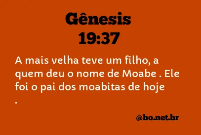 Gênesis 19:37 NTLH