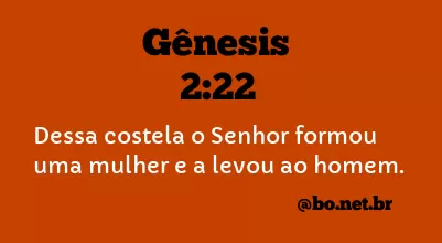 Gênesis 2:22 NTLH