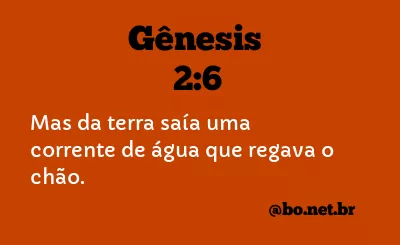 Gênesis 2:6 NTLH