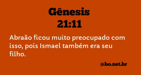 Gênesis 21:11 NTLH