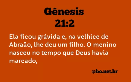 Gênesis 21:2 NTLH