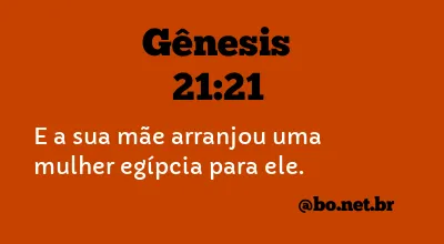 Gênesis 21:21 NTLH