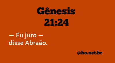 Gênesis 21:24 NTLH