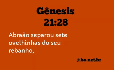 Gênesis 21:28 NTLH
