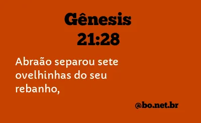 Gênesis 21:28 NTLH