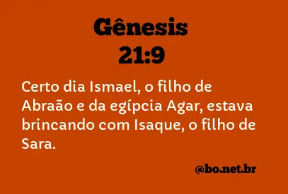 Gênesis 21:9 NTLH