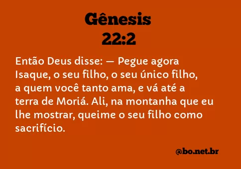 Gênesis 22:2 NTLH