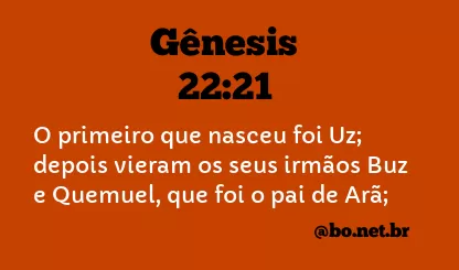 Gênesis 22:21 NTLH