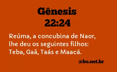 Gênesis 22:24 NTLH