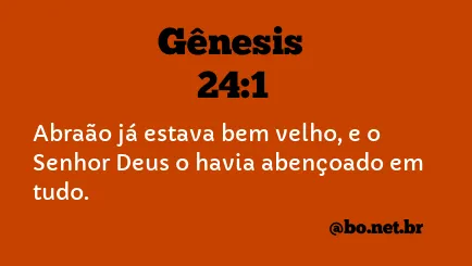 Gênesis 24:1 NTLH