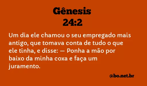 Gênesis 24:2 NTLH