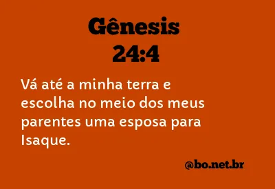 Gênesis 24:4 NTLH