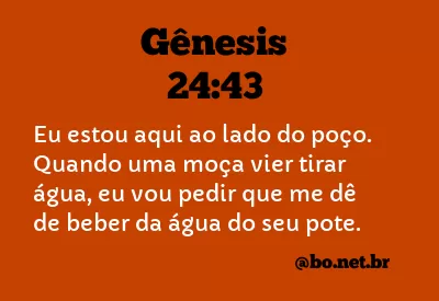 Gênesis 24:43 NTLH