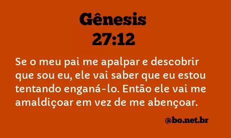 Gênesis 27:12 NTLH