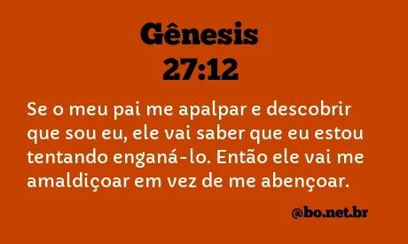 Gênesis 27:12 NTLH