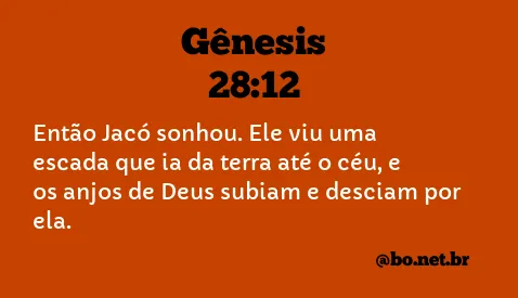 Gênesis 28:12 NTLH