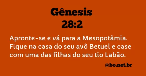 Gênesis 28:2 NTLH