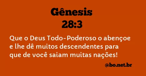 Gênesis 28:3 NTLH