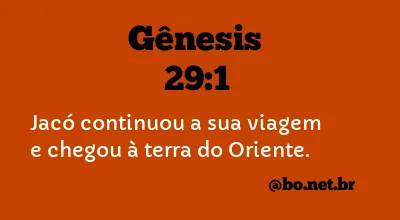 Gênesis 29:1 NTLH