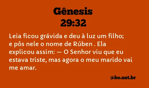 Gênesis 29:32 NTLH