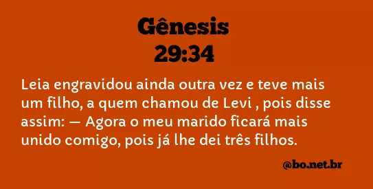 Gênesis 29:34 NTLH
