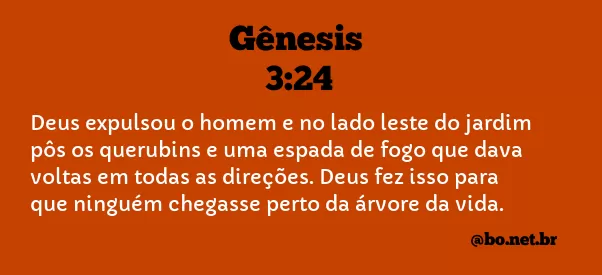 Gênesis 3:24 NTLH