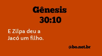 Gênesis 30:10 NTLH