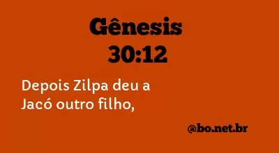 Gênesis 30:12 NTLH