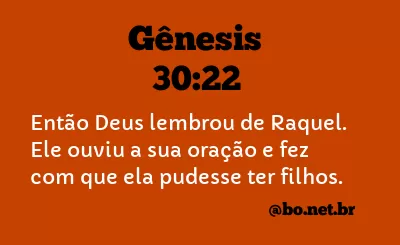 Gênesis 30:22 NTLH