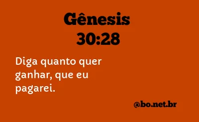 Gênesis 30:28 NTLH
