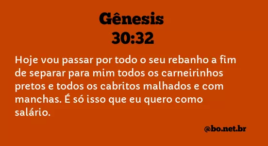 Gênesis 30:32 NTLH
