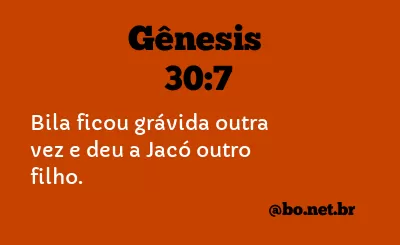 Gênesis 30:7 NTLH