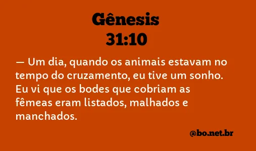 Gênesis 31:10 NTLH