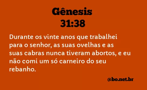 Gênesis 31:38 NTLH