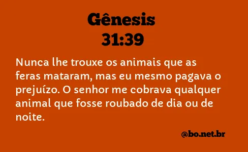 Gênesis 31:39 NTLH