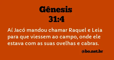 Gênesis 31:4 NTLH