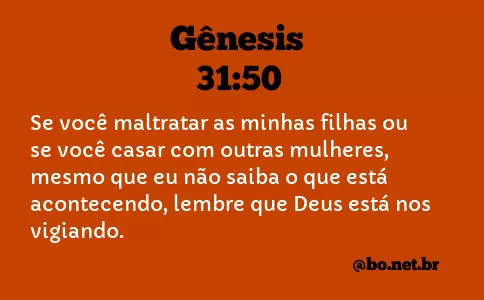 Gênesis 31:50 NTLH