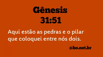 Gênesis 31:51 NTLH