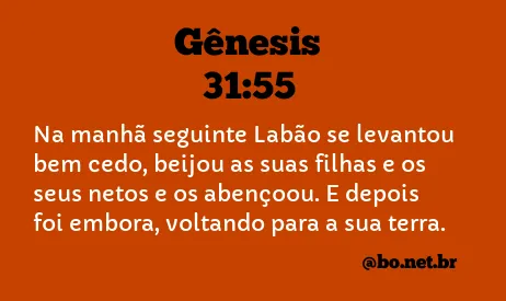 Gênesis 31:55 NTLH