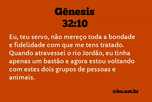 Gênesis 32:10 NTLH