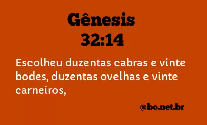 Gênesis 32:14 NTLH
