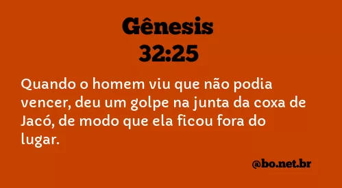 Gênesis 32:25 NTLH