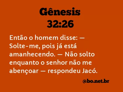 Gênesis 32:26 NTLH
