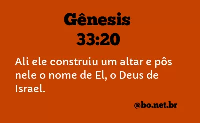 Gênesis 33:20 NTLH